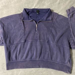 Juniors Crop-top Zip Hoodie
